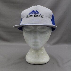 Vintage Corduroy Trucker Hat - Howe Sound BC - Adult Snapback